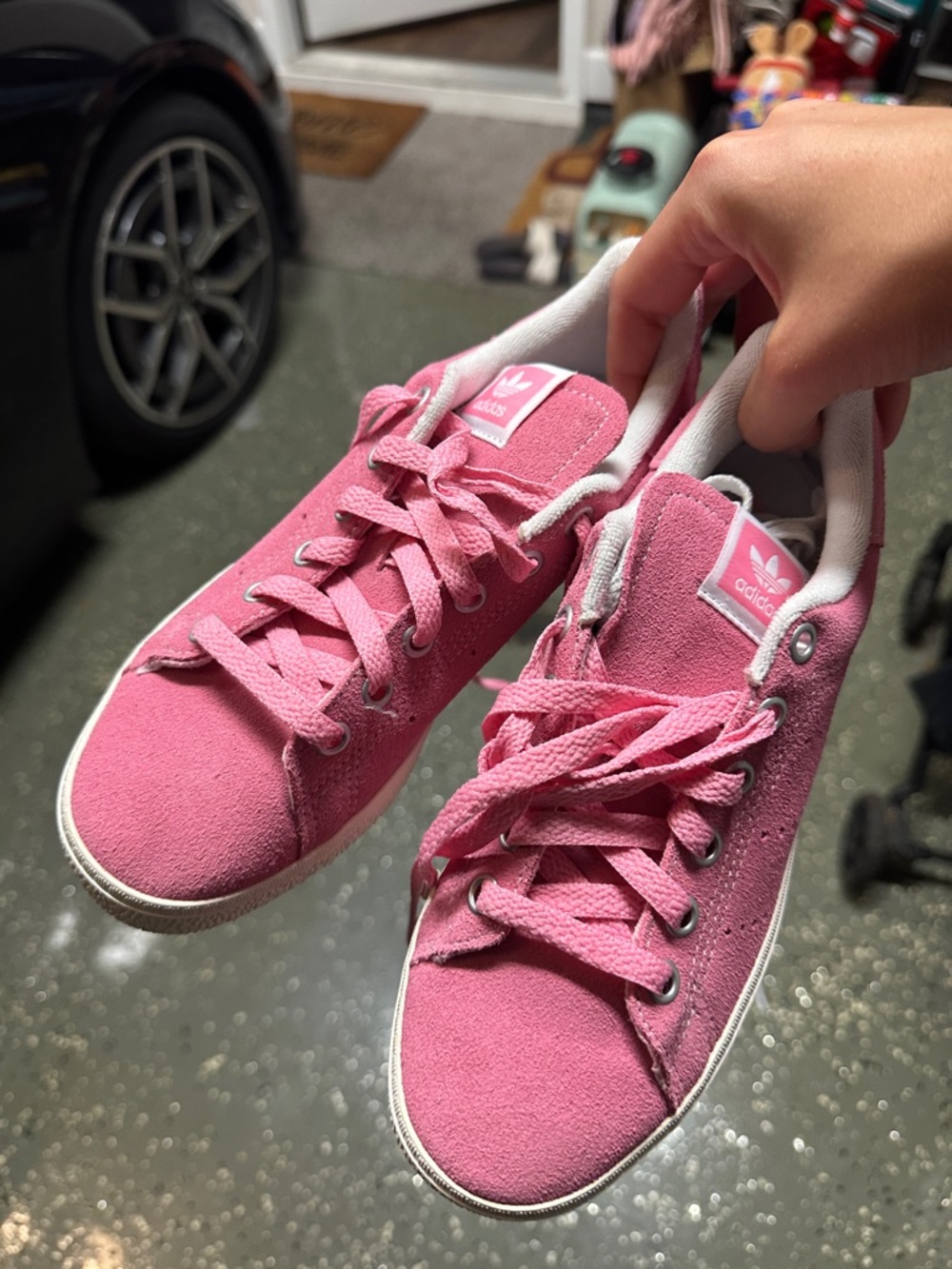 adidas Pink Suede Women's Low-Top Sneakers